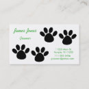 Search for dog paw print business cards Groomer