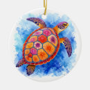 Search for sea turtle christmas tree decorations Watercolor