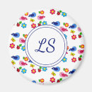 Search for flower pattern magnets Butterfly