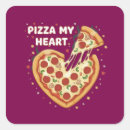 Search for pizza puns stickers Pizza my heart