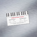 Search for lesson business cards Piano