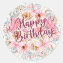 Search for happy birthday floral stickers Pastel