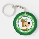 Search for smiling bear key rings Retro animation style