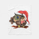 Search for christmas owl blankets Bird