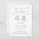 Search for snowflake gender reveal invitations Winter baby shower