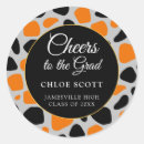 Search for orange graduation stickers College