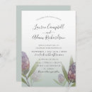 Search for purple and sage wedding invitations Modern