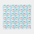 Search for christmas snowmen blankets Blue