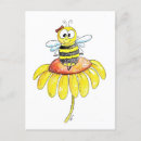 Search for funny bee postcards Flower