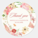 Search for thankyou wedding stickers Botanical