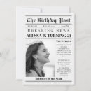 Search for newspaper birthday invitations Headline