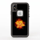 Search for hot flames iphone cases Black