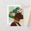 Search for tropical flower girl postcards Palm leaves