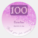 Search for one hundredth birthday stickers For her