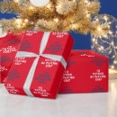 Search for golf christmas wrapping paper Red