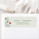 Search for red flower wedding stickers Simple