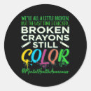 Search for support as awareness stickers Psychology