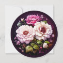 Search for dark pink cards Watercolor flowers