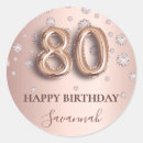 Search for 80th eighty 80 years old stickers Pink