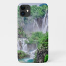 Search for falling water iphone cases Green