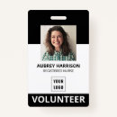 Search for volunteer id badges Black