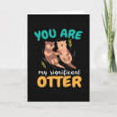 Search for otters in love cards Couple