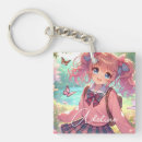 Search for cute anime girls key rings Pink