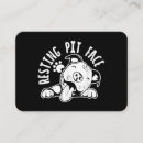 Search for rest business cards Dog