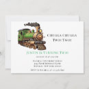 Search for chugga chugga two two birthday invitations Train