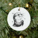 Search for otter christmas tree decorations Adorable