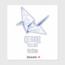 Search for japanese crane stickers Origami