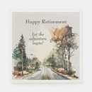 Search for happy retirement napkins Fun