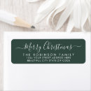 Search for christmas return address labels Typography