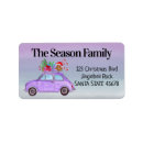 Search for purple tree return address labels Watercolor