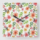 Search for pink flower pattern clocks Green