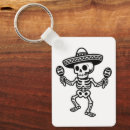 Search for dia de los muertos key rings Skeleton