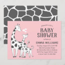 Search for pink giraffe baby shower invitations Safari