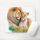 Search for lion lovers mousepads Nature