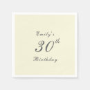 Search for 30th birthday napkins Thirty