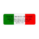 Search for italian flag return address labels Patriotic