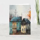Search for house shaped cards Orange