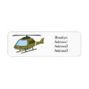 Search for helicopter return address labels Chopper