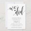 Search for we did it wedding invitations Marriage