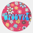 Search for vintage symbols stickers Hippie