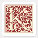 Search for monogram initial k stickers Vintage