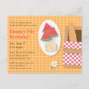Search for summer picnic birthday invitations Trendy