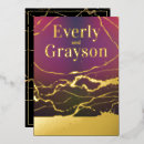 Search for lavender and gold wedding invitations Marble
