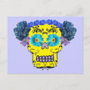 Search for floral skull postcards Flowers