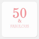 Search for coral stickers 50th birthday