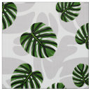 Search for tropical leaf fabric Monstera leaves